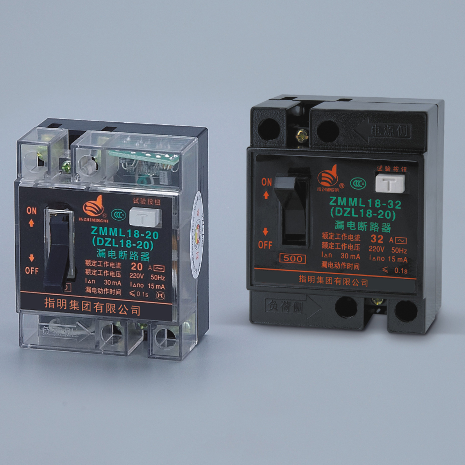 DZL18Series Earth Leakage Circuit Breaker 